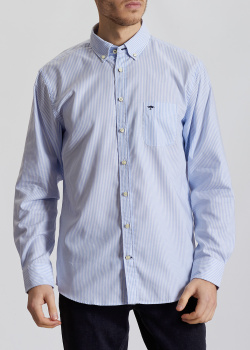 Полосатая рубашка Fynch-Hatton с накладным карманом, фото